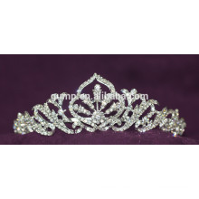 Горячая продажа Новый дизайн Rhinestone Свадебный Tiara Crystal Люкс Корона